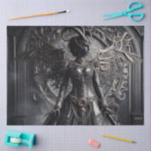 Steampunk Fantasy Darkness Demon Fashion Seidenpapier (Basteln)