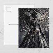 Steampunk Fantasy Darkness Demon Mode Postkarte (Vorne/Hinten)