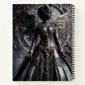 Steampunk-Fantasy-Dunkelheit-Dämonen-Mode Notizblock (Rückseite)