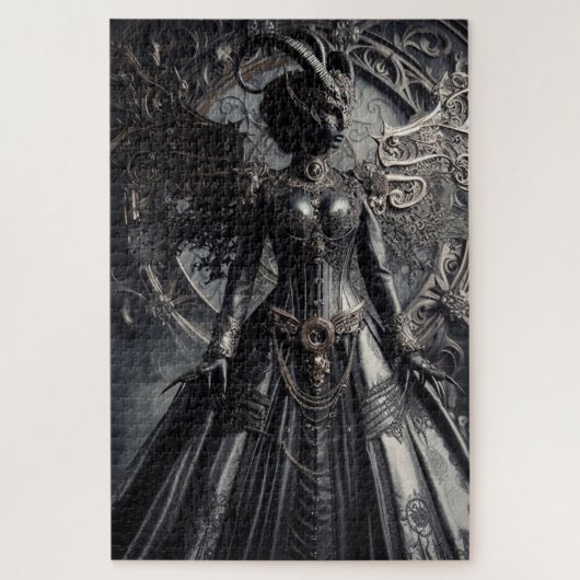 Steampunk-Fantasy-Dunkelheit-Dämonen-Mode Puzzle (Vertikal)