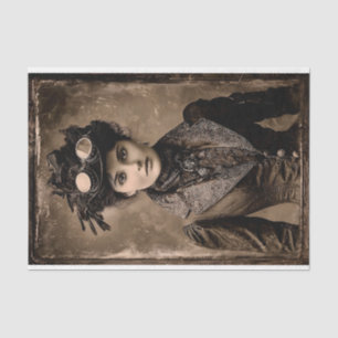 Steampunk Fantasy Frau Foto Styl DX4L Decoupage Seidenpapier