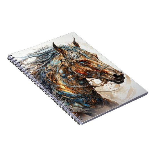Steampunk Fantasy Horse Notizblock (Rechte Seite)