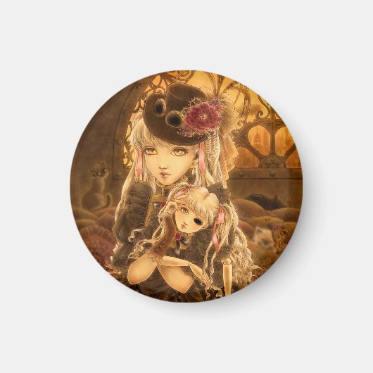 Steampunk Fantasy Magnet (Vorne)