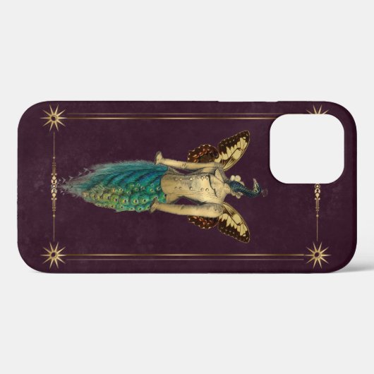 Steampunk Fantasy Peacock Case-Mate iPhone Hülle (Rückseite (Horizontal))