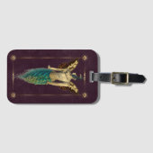 Steampunk Fantasy Peacock Gepäckanhänger (Vorderseite (Horizontal))