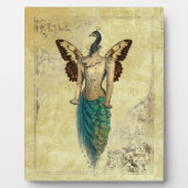 Steampunk Fantasy Peacock Gold Fotoplatte (Vorderseite)