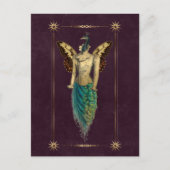 Steampunk Fantasy Peacock Postkarte (Vorderseite)