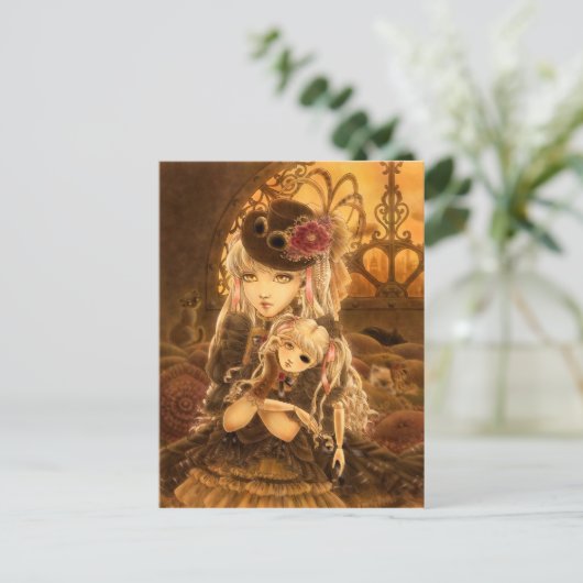 Steampunk Fantasy Postcard - außer Postkarte (Stehend Vorderseite)