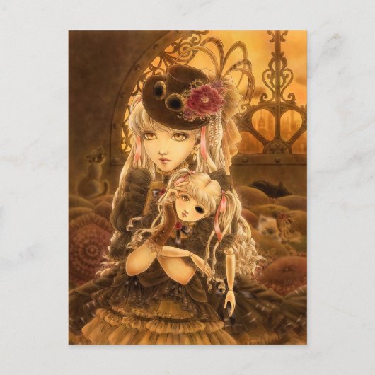 Steampunk Fantasy Postcard - außer Postkarte (Vorderseite)
