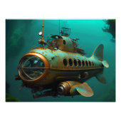Steampunk Fantasy Submarine Fotodruck (Vorne)