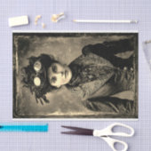 Steampunk Fantasy Woman Photo Styl DX4LF Decoupage Seidenpapier (Handwerk)