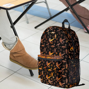 Steampunk farbenfrohe, rostende Gänse und kreuzen Bedruckter Rucksack