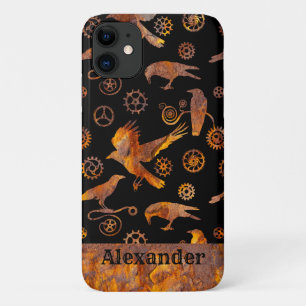 Steampunk - farbenfrohe, rostfreie Geber und Krähe Case-Mate iPhone Hülle