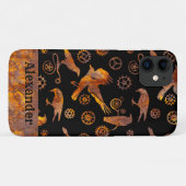 Steampunk - farbenfrohe, rostfreie Geber und Krähe Case-Mate iPhone Hülle (Rückseite (Horizontal))