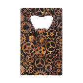 Steampunk - Farbige, rostfreie Gänge - Custom Mono Geldbeutel Flaschenöffner (Rückseite)