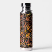 Steampunk - Farbige, rostfreie Gänge - Custom Mono Trinkflasche (Links)