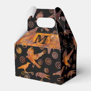 Steampunk-Farbige, rostfreie Gänge und Krähen-Gabe Geschenkschachtel