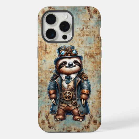 Steampunk-Faultier-iPhone / iPad-Hülle iPhone Hülle (Rückseite)