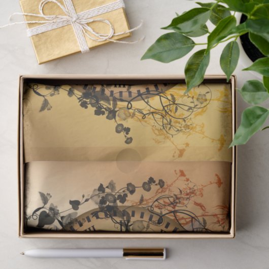 Steampunk Fee auf einer Uhr Seidenpapier (Geschenk)