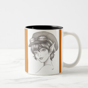 Steampunk-Feenvolks-Tassen Zweifarbige Tasse