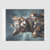 Steampunk Feline Revolution - Decoupage - Seidenpapier (Vorderseite)