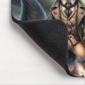 Steampunk Fennec Fox Mousepad (Ecke)