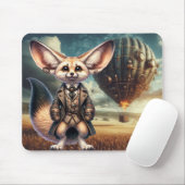 Steampunk Fennec Fox Mousepad (Mit Mouse)