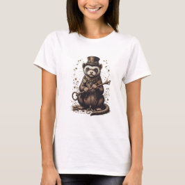 Steampunk Ferret T - Shirt Design