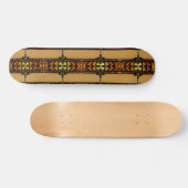 Steampunk Filigree Symmetrie Zen Lines Graphic Skateboard (Horizontal)