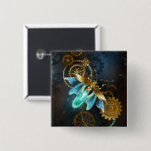 Steampunk Firefly Button (Vorne & Hinten)