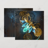 Steampunk Firefly Dankeskarte (Vorne/Hinten)