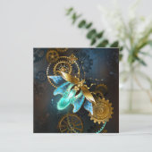Steampunk Firefly Dankeskarte (Stehend Vorderseite)