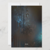 Steampunk Firefly Feiertagskarte (Rückseite)