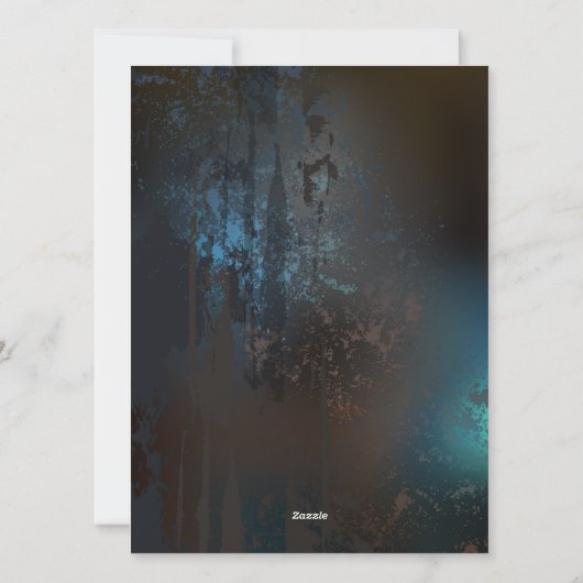 Steampunk Firefly Feiertagskarte (Rückseite)