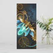 Steampunk Firefly Feiertagskarte (Stehend Vorderseite)