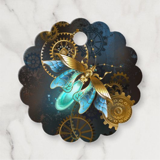 Steampunk Firefly Geschenkanhänger (Vorderseite)