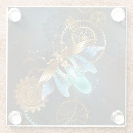 Steampunk Firefly Glasuntersetzer (Rückseite)