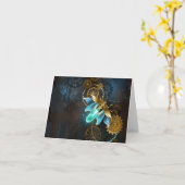 Steampunk Firefly Karte (Gelbe Blume)