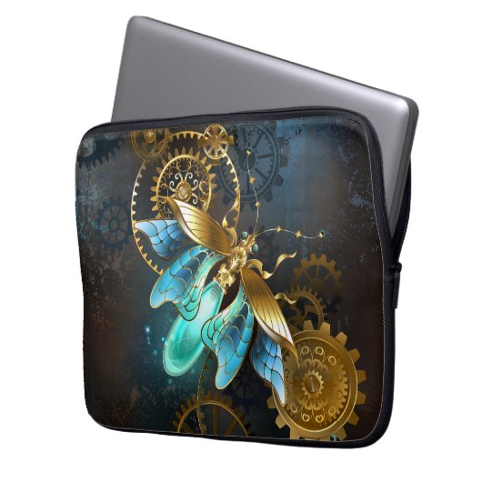 Steampunk Firefly Laptopschutzhülle (Vorderseite Links)