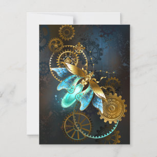 Steampunk Firefly Magneteinladung