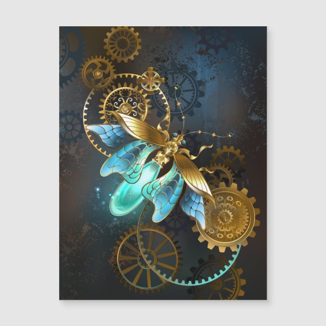 Steampunk Firefly Magnetkarte (Vorderseite)
