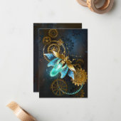 Steampunk Firefly Mitteilungskarte (Vorderseite/Rückseite Beispiel)