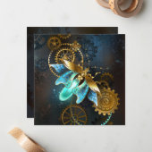 Steampunk Firefly Mitteilungskarte (Vorderseite/Rückseite Beispiel)