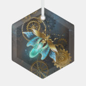 Steampunk Firefly Ornament Aus Glas (Vorderseite)