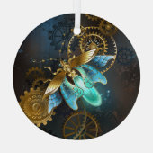 Steampunk Firefly Ornament Aus Glas (Rückseite)