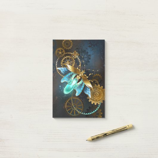 Steampunk Firefly Post-it Klebezettel (Auf Schreibtisch)