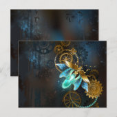 Steampunk Firefly Postkarte (Vorne/Hinten)