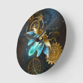 Steampunk Firefly Runde Wanduhr (Winkel)