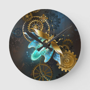Steampunk Firefly Runde Wanduhr