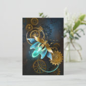 Steampunk Firefly Save The Date (Stehend Vorderseite)